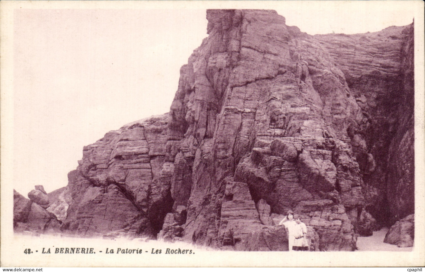 CPA La Bernerie La Patorie Les Rochers