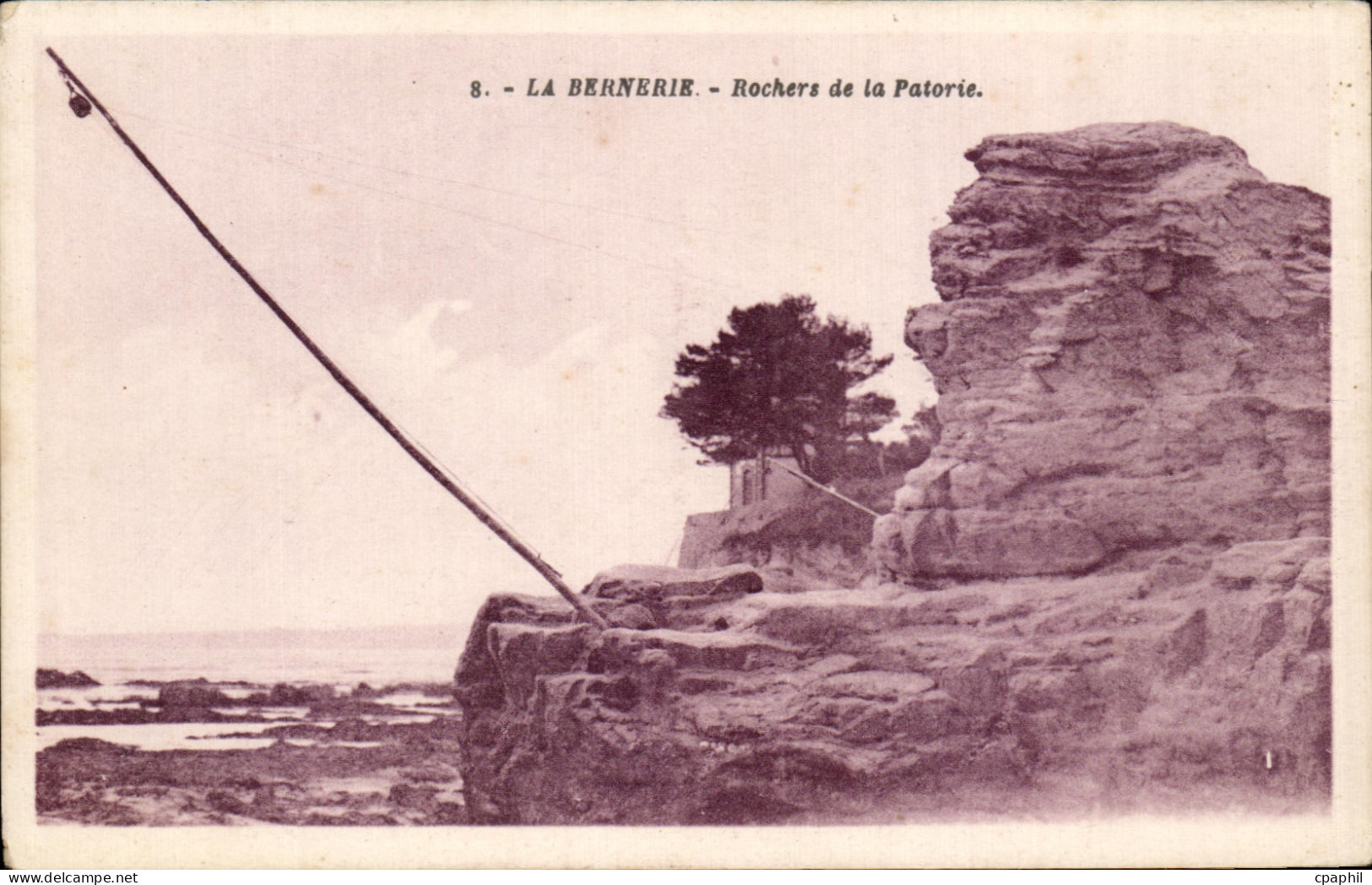 CPA La Bernerie Rochers de la Patorie