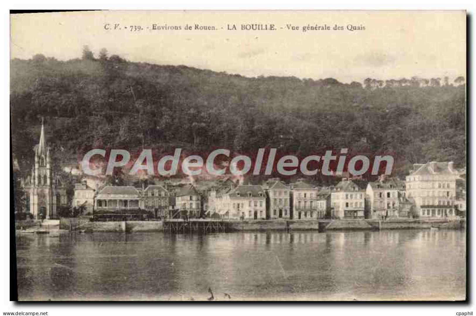 CPA La Bouille Vue Generale Des Quais