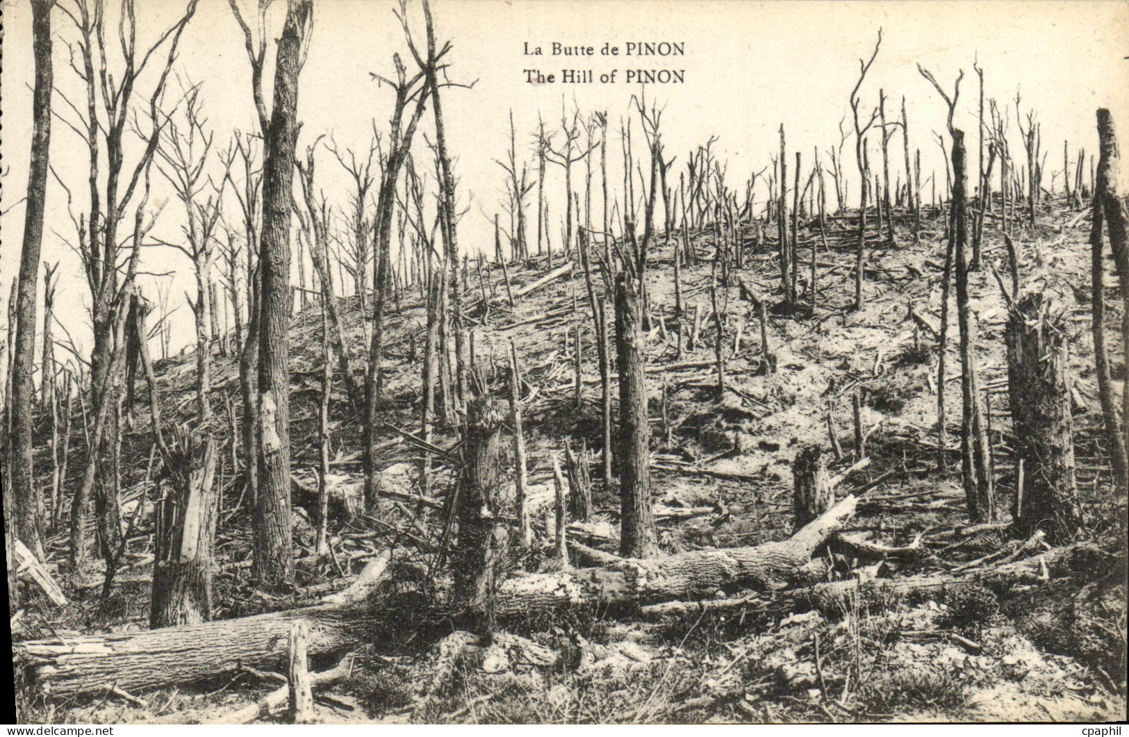 CPA La Butte de Pinon Militaria