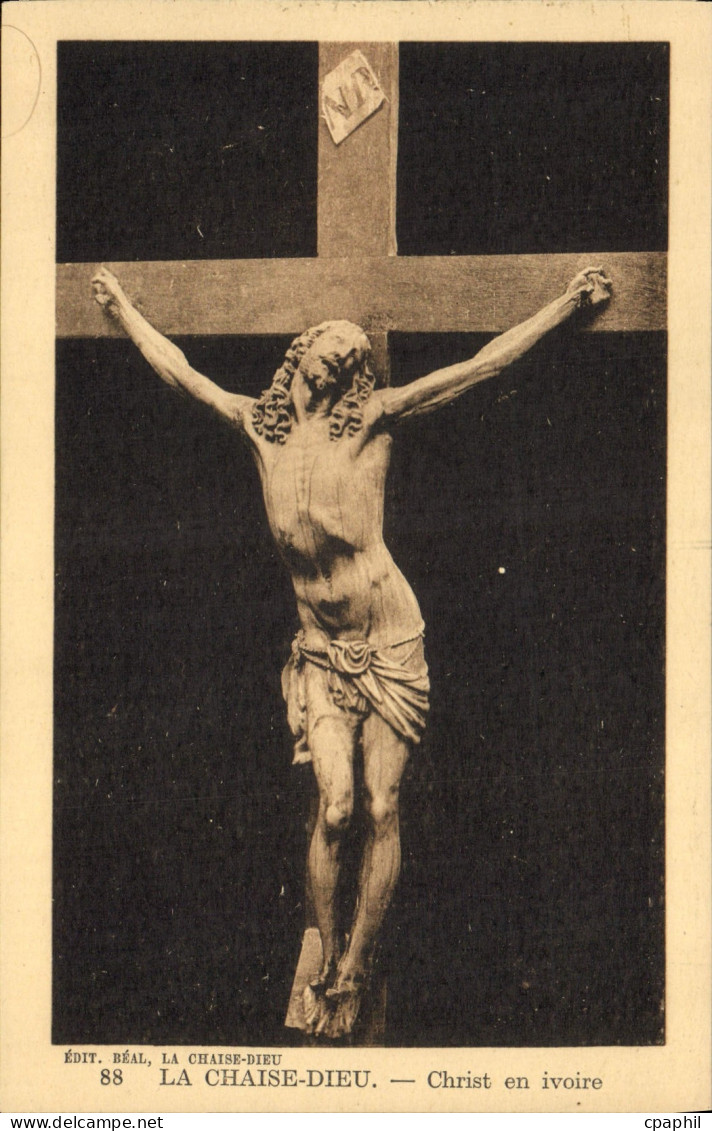 CPA La Chaise Dieu Christ en ivoire