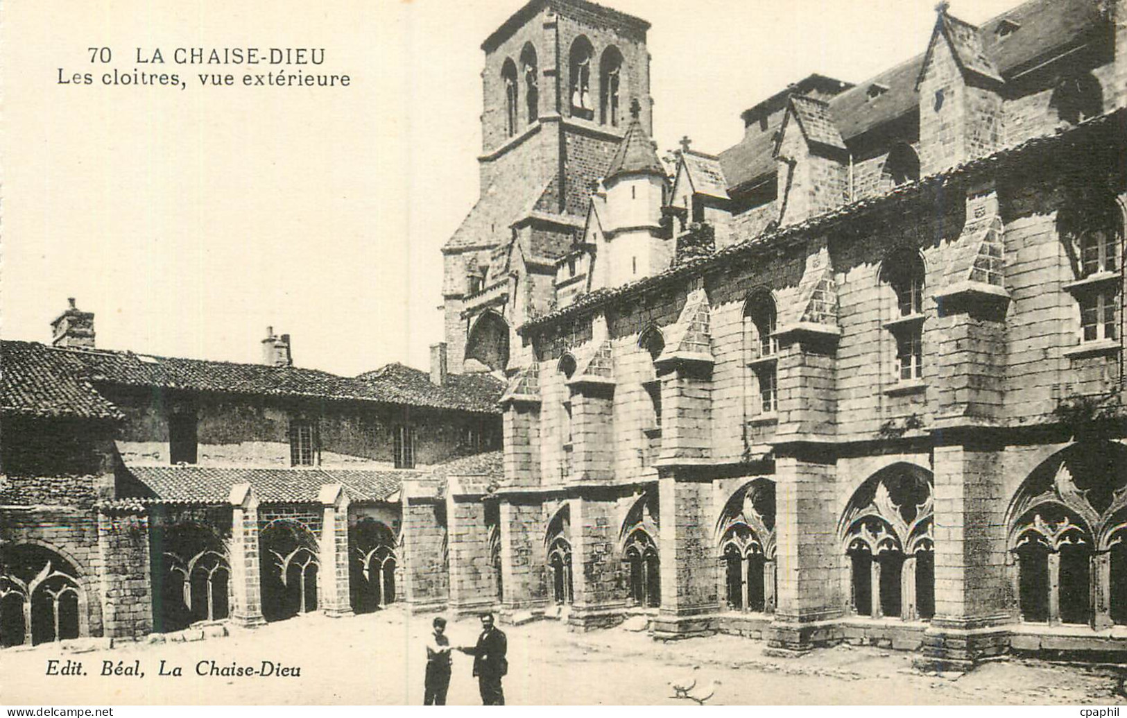 CPA la Chaise Dieu les Cloitres vue Exterieure