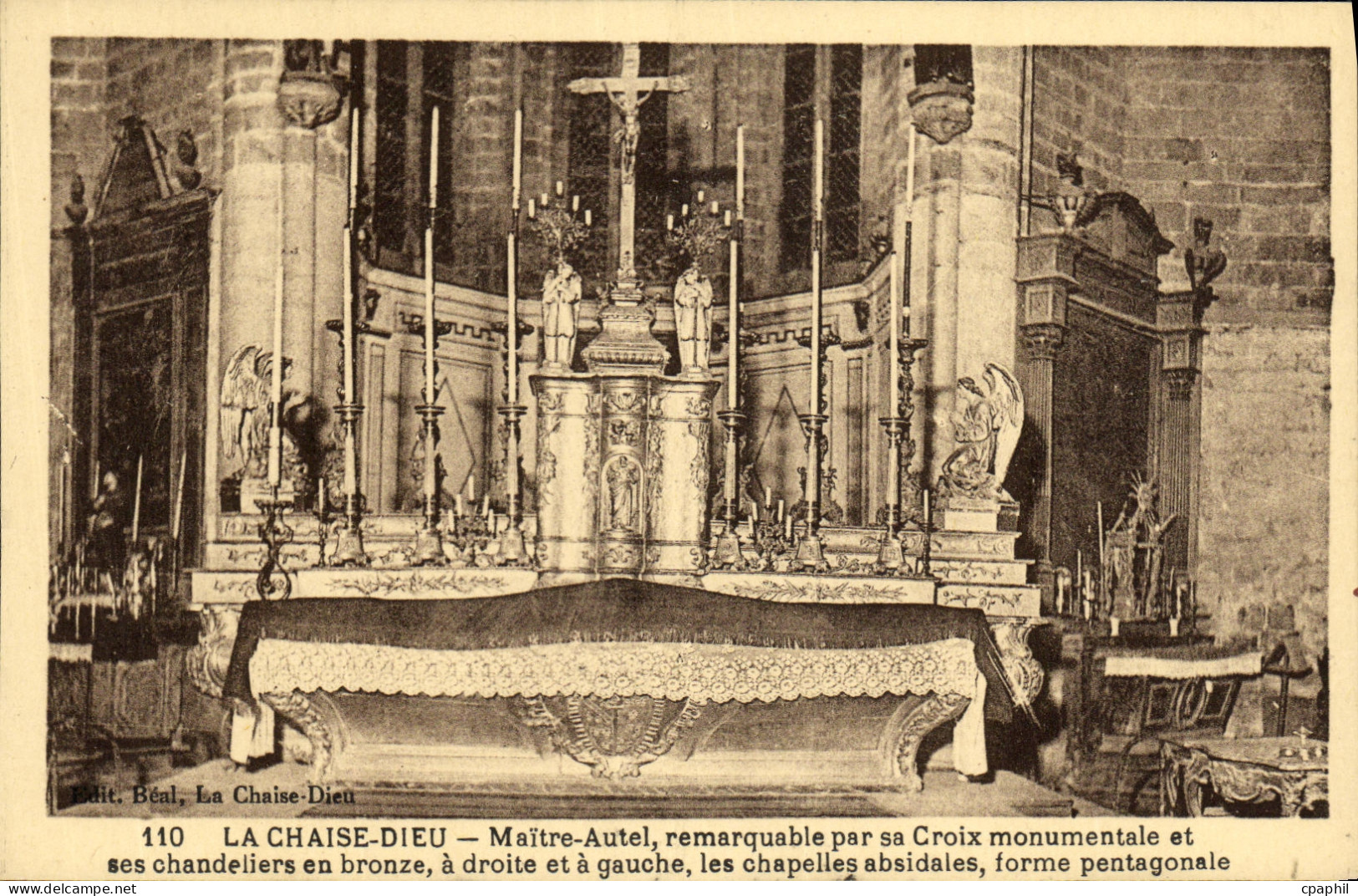 CPA La Chaise Dieu Maitre autel