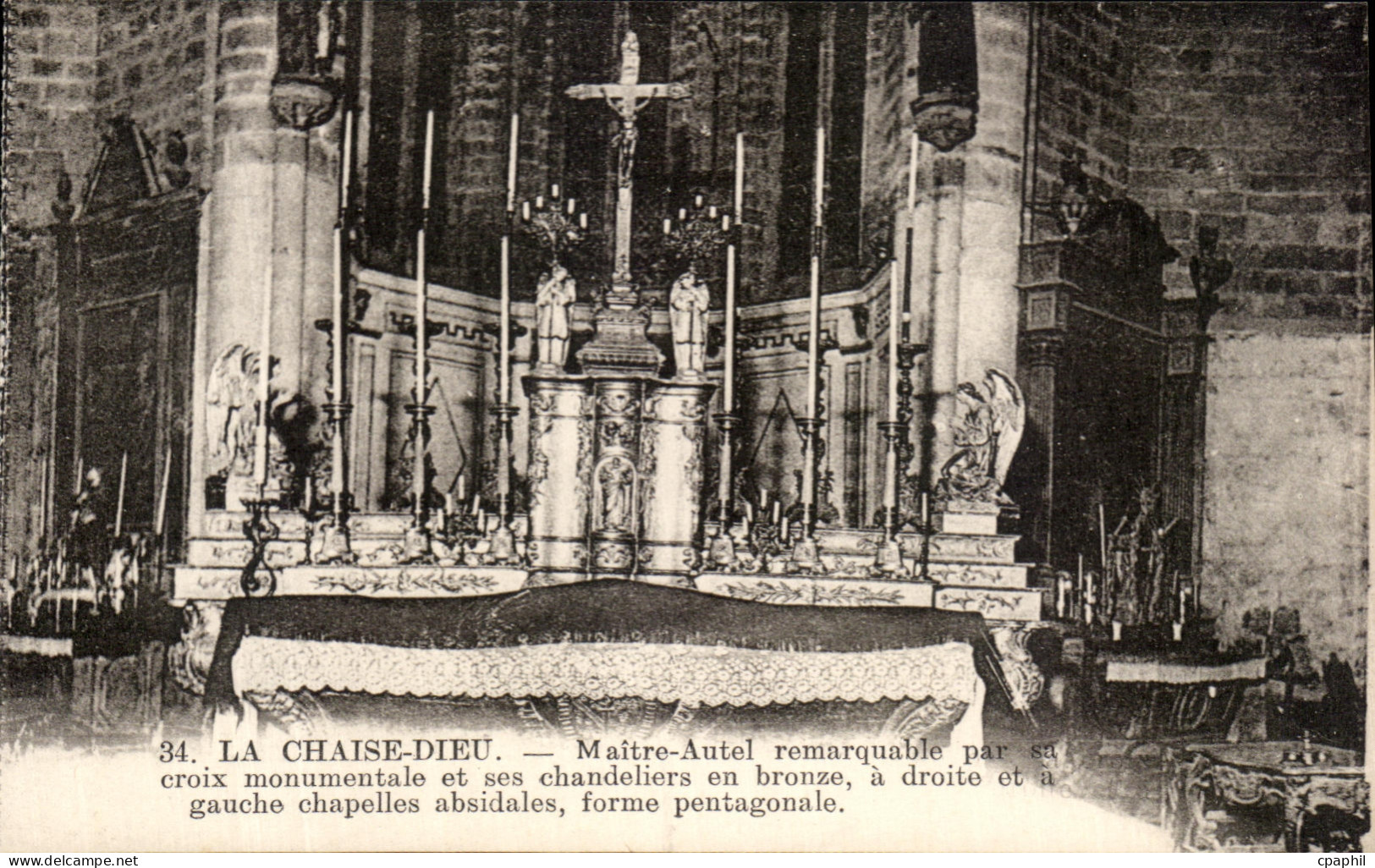 CPA La Chaise Dieu Maitre Autel