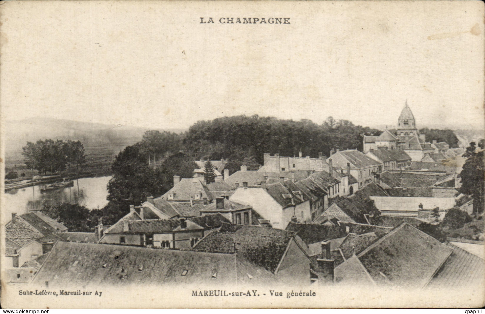 CPA La Champagne Mareuil Sur Ay Vue Generale