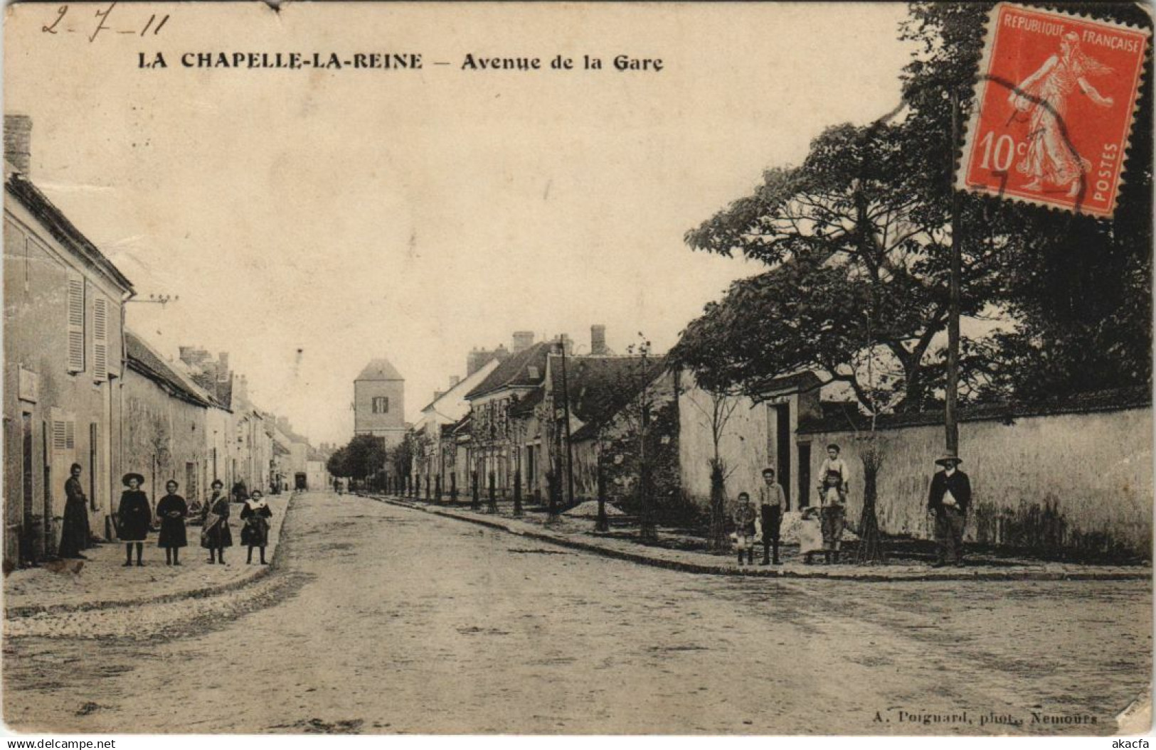 CPA LA CHAPELLE-la-REINE Avenue de la Gare (19583)