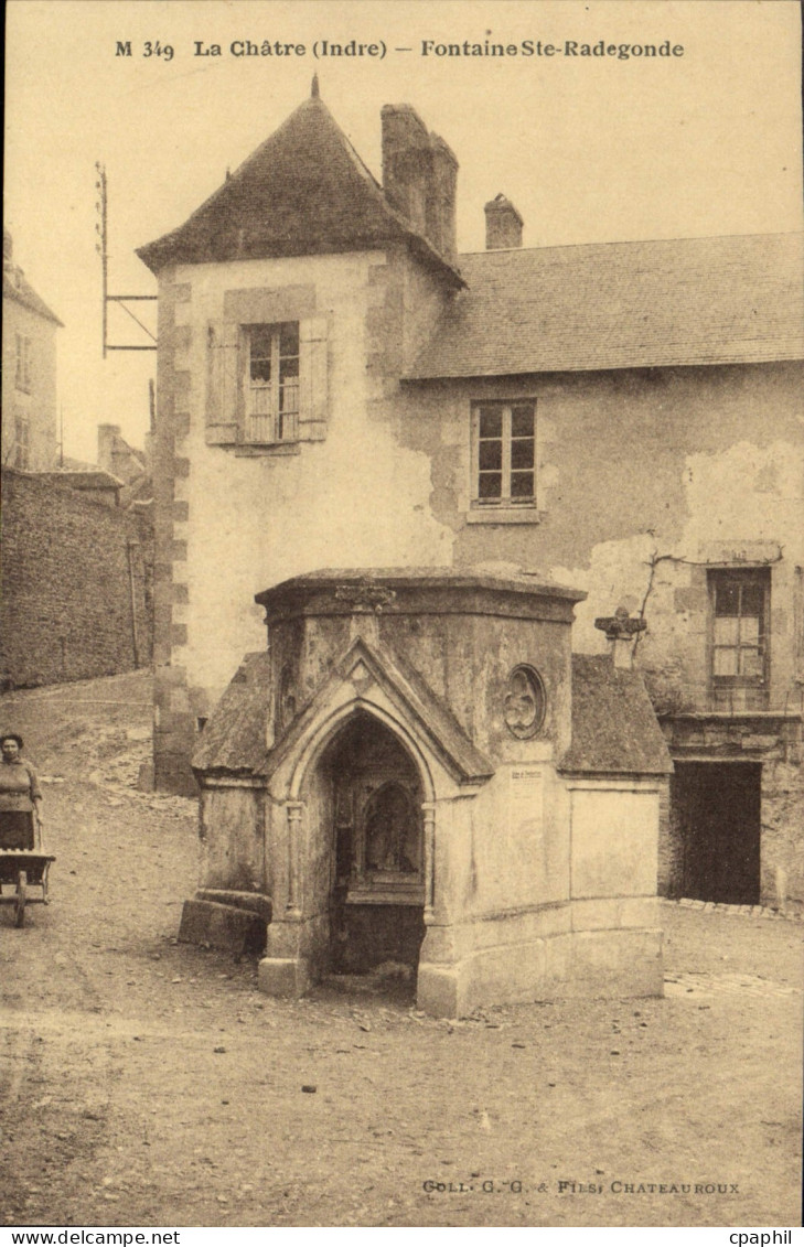 CPA La Chatre Indre Fontaine Ste Radegonde