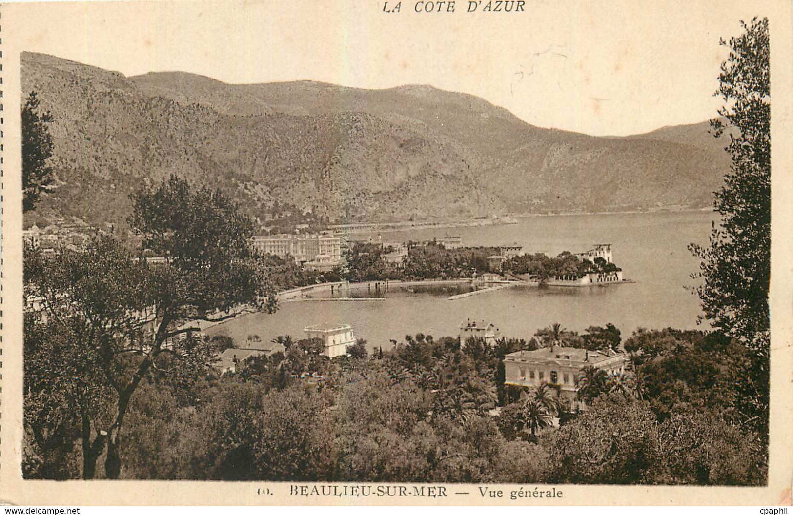 CPA La Cote d'Azur Beaulieu sur Mer Vue generale