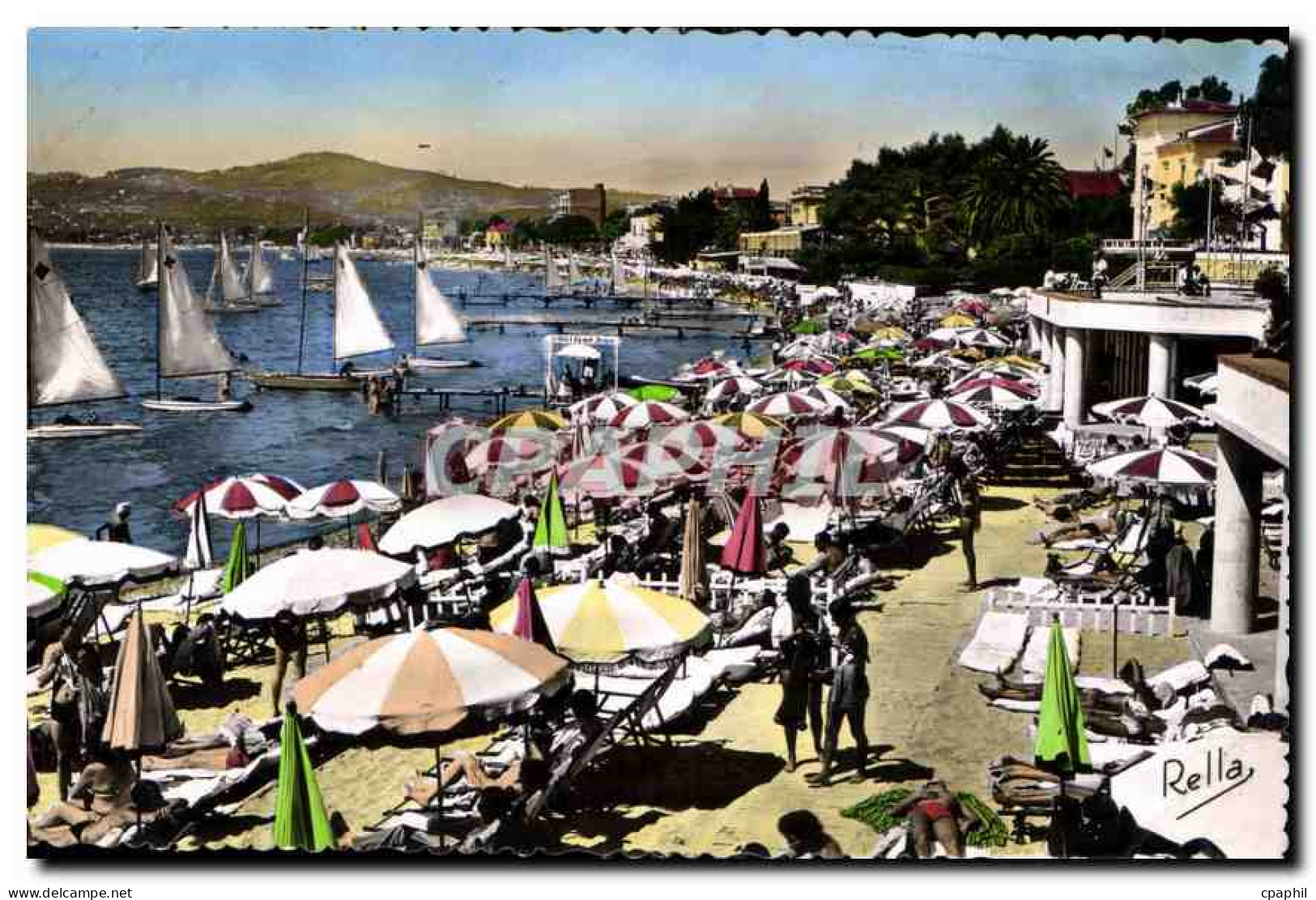 CPA La Cote d'Azur Juan les Pins La Plage