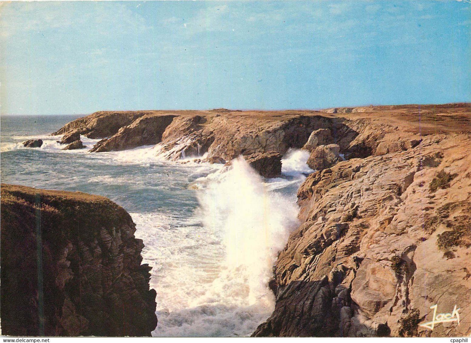 CPA La Cote Sauvage La Cote de Port Rho Couleurs de Bretagne