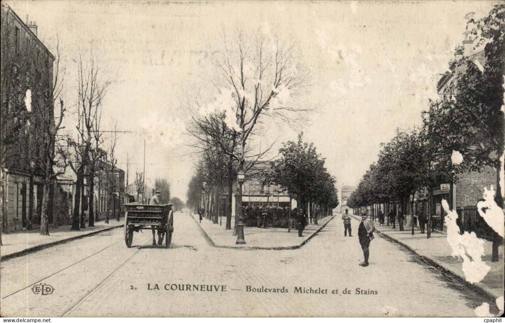CPA La Courneuve Boulevards Michelet et de Stains