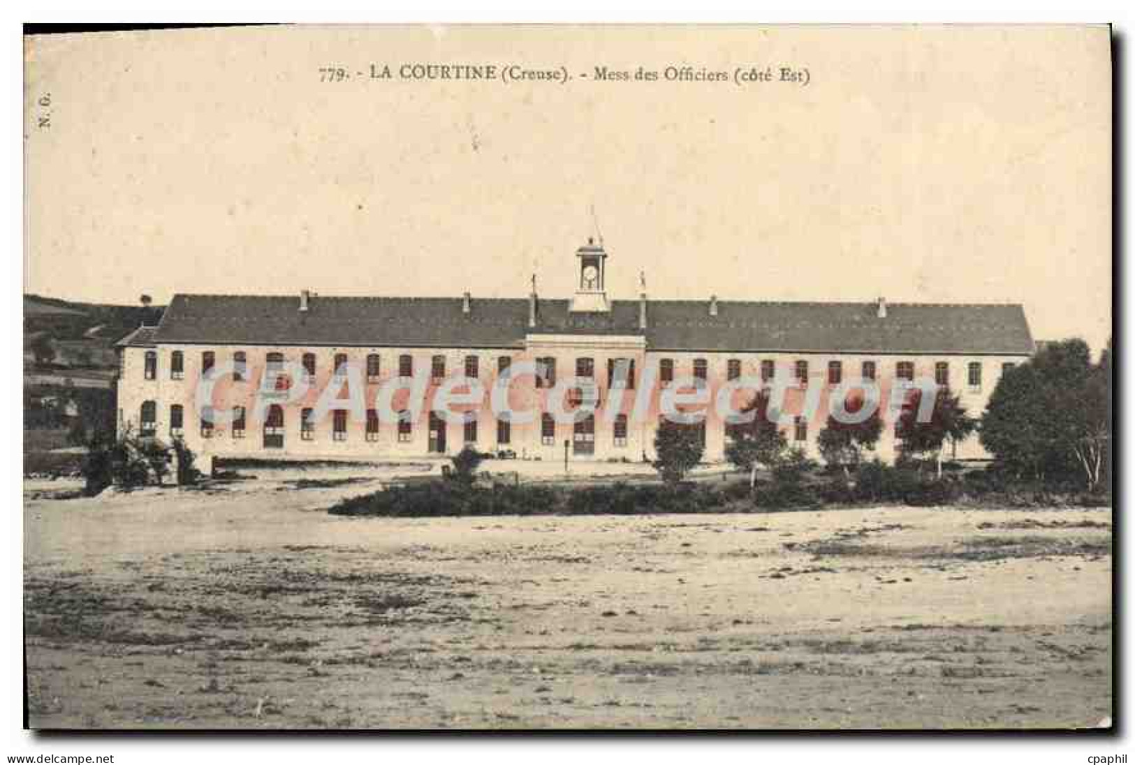 CPA La Courtine Mess Des Officiers