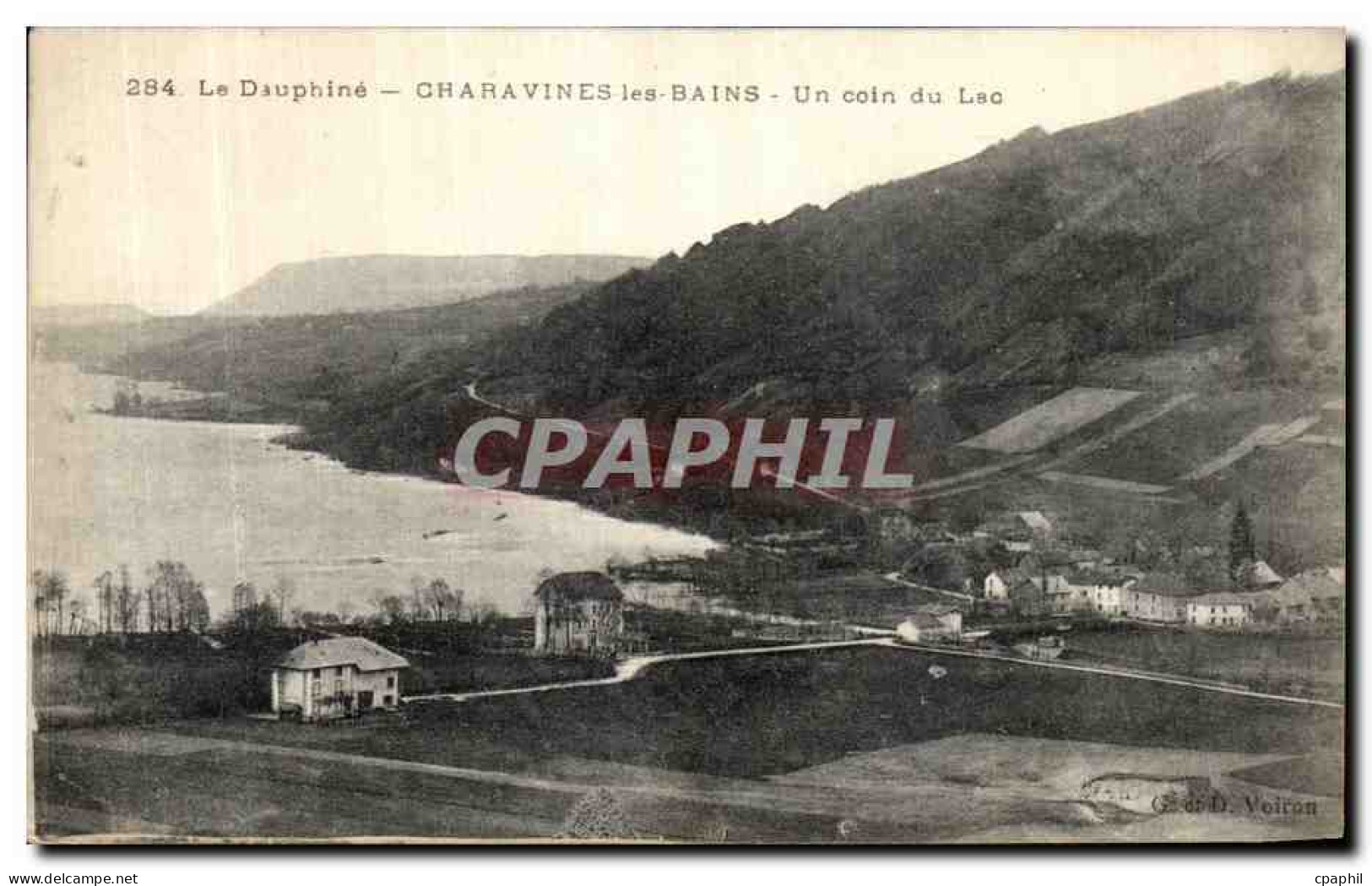 CPA La Dauphine Charavines les Bains Un coin du Lac