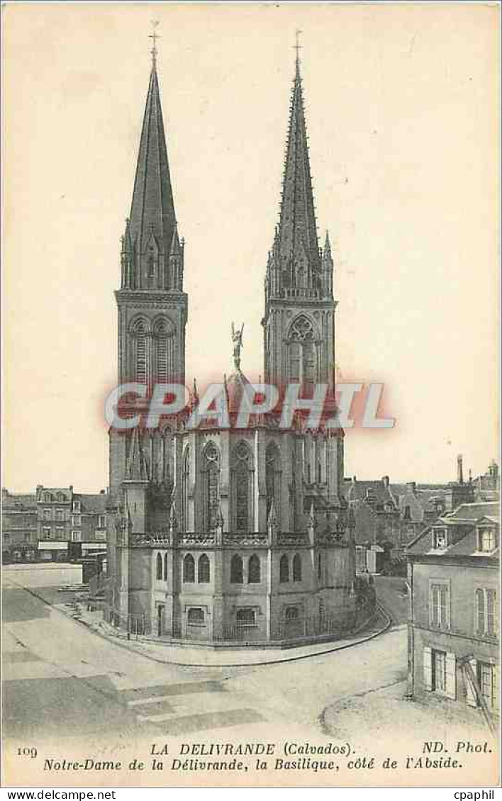 CPA La Delivrande Calvados Notre Dame de la Delivrande la Basilique cote de l'Abside
