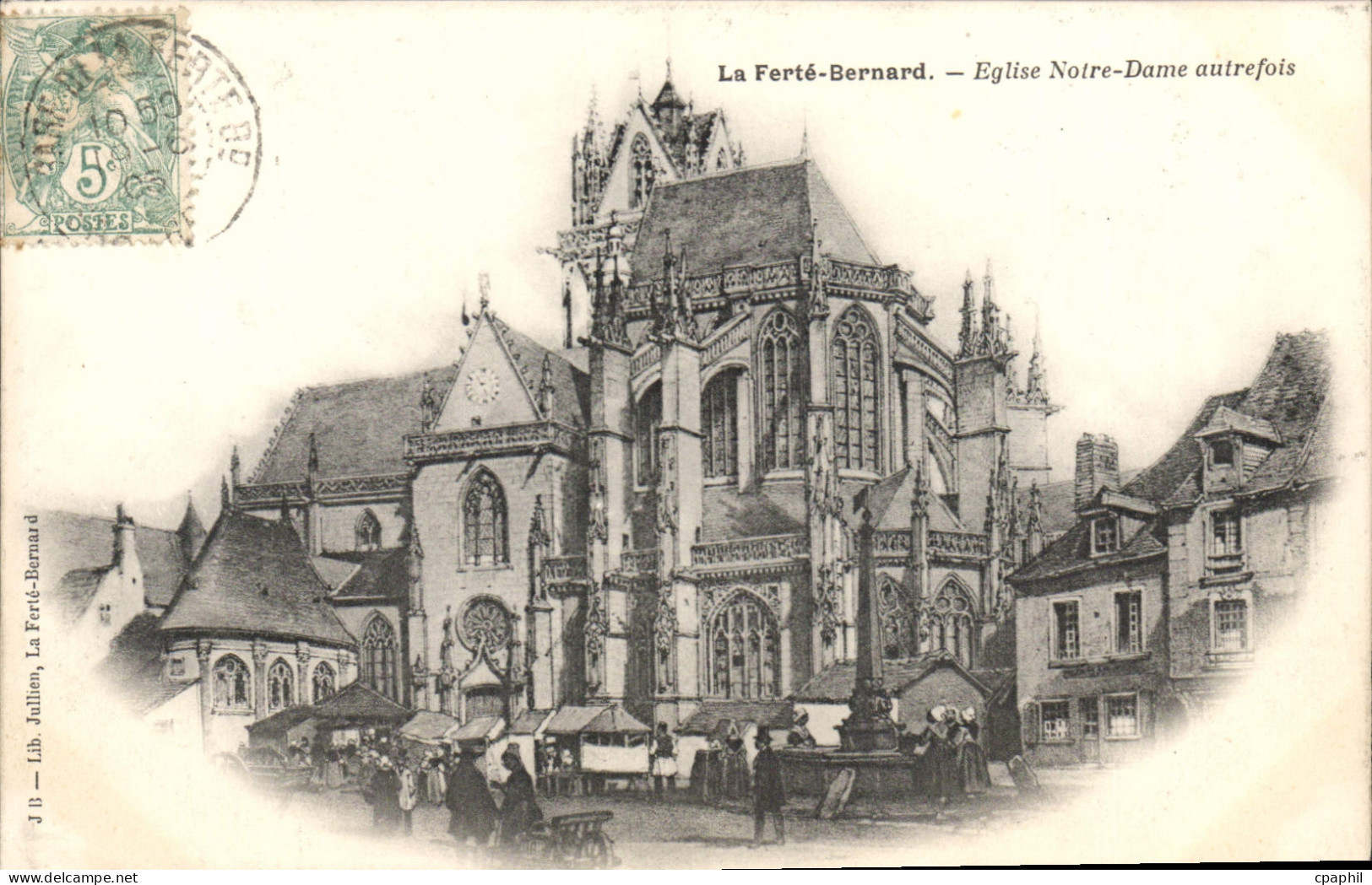 CPA La Ferté Bernard Eglise Notre Dame