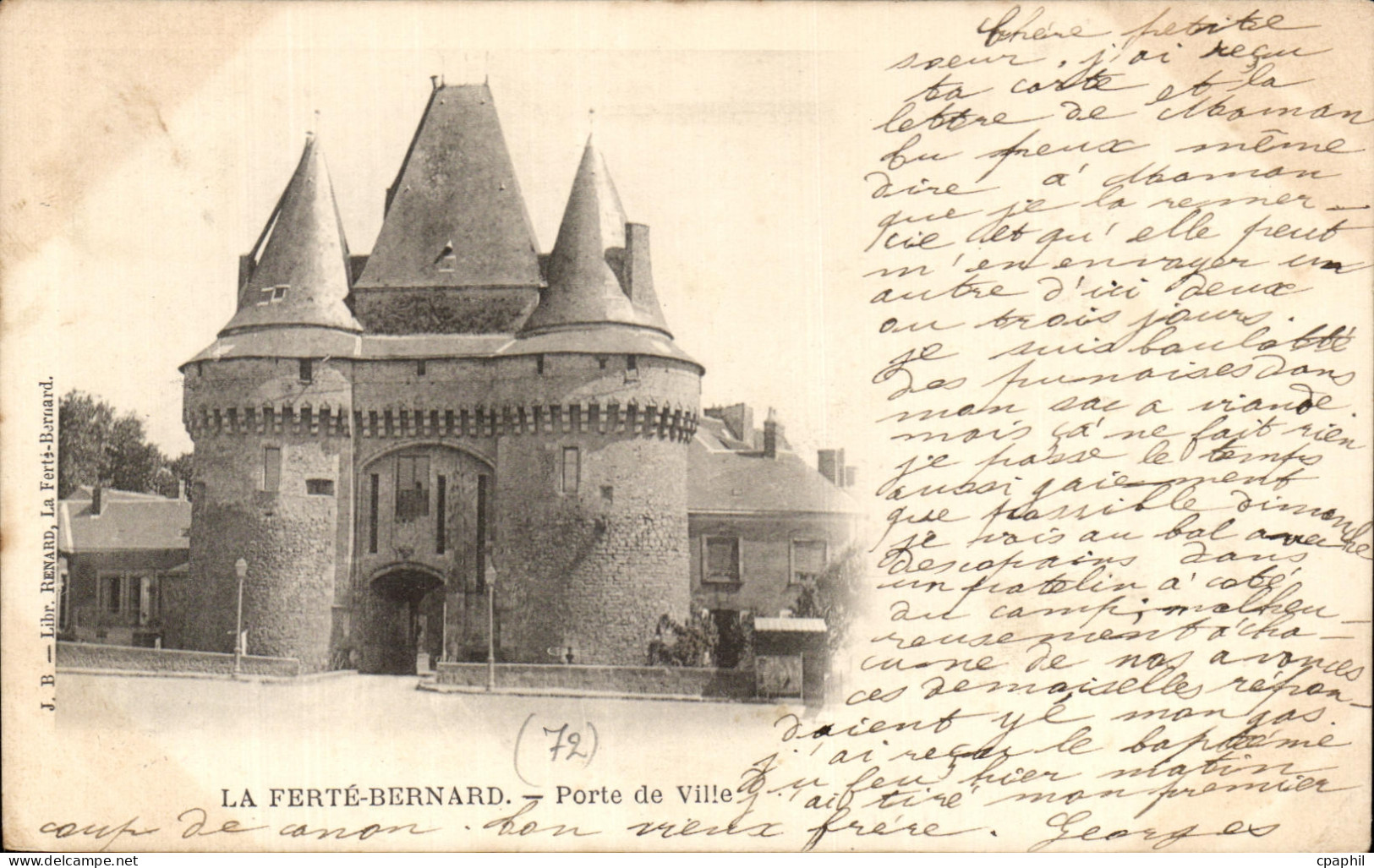 CPA La Ferte Bernard Porte De Ville
