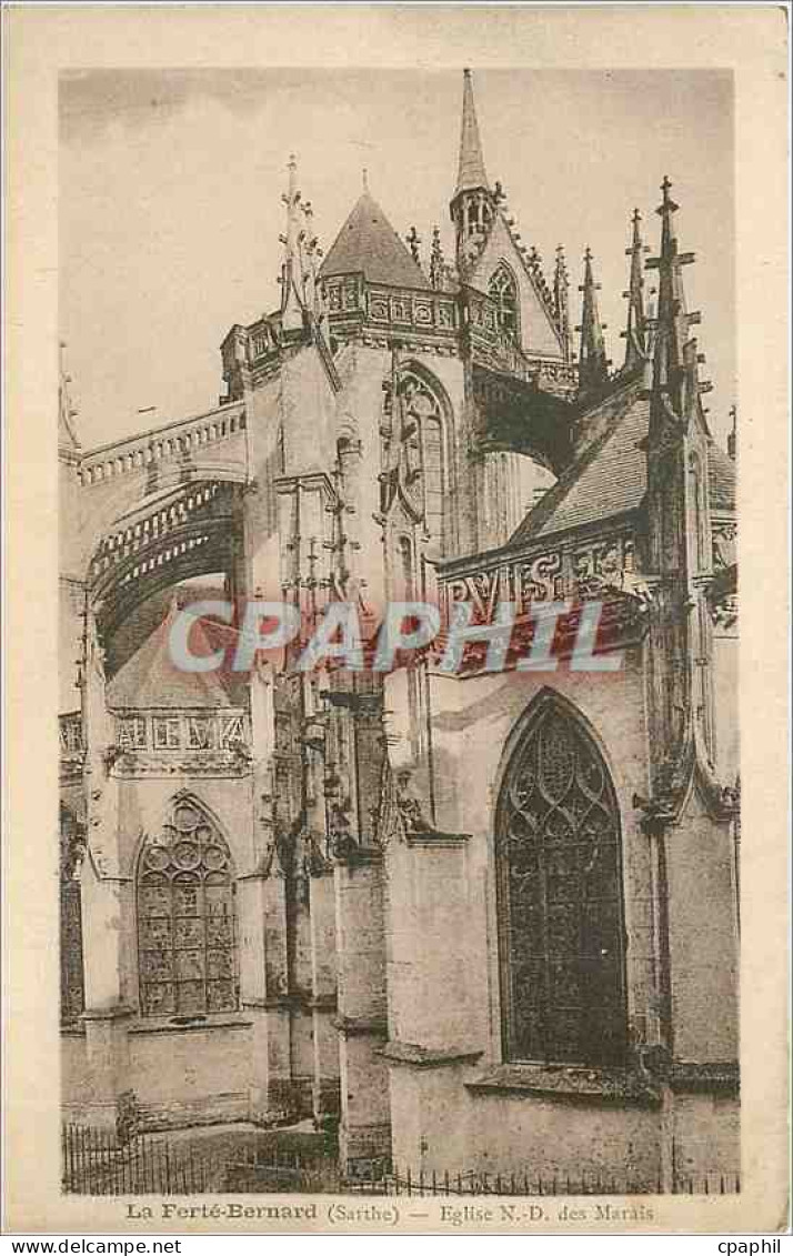 CPA La Ferte-Bernard Sarthe Eglise Notre-Dame des Marais