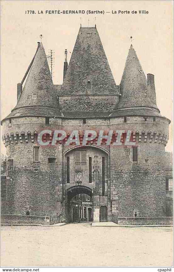 CPA La Ferte Bernard Sarthe La Porte de Ville
