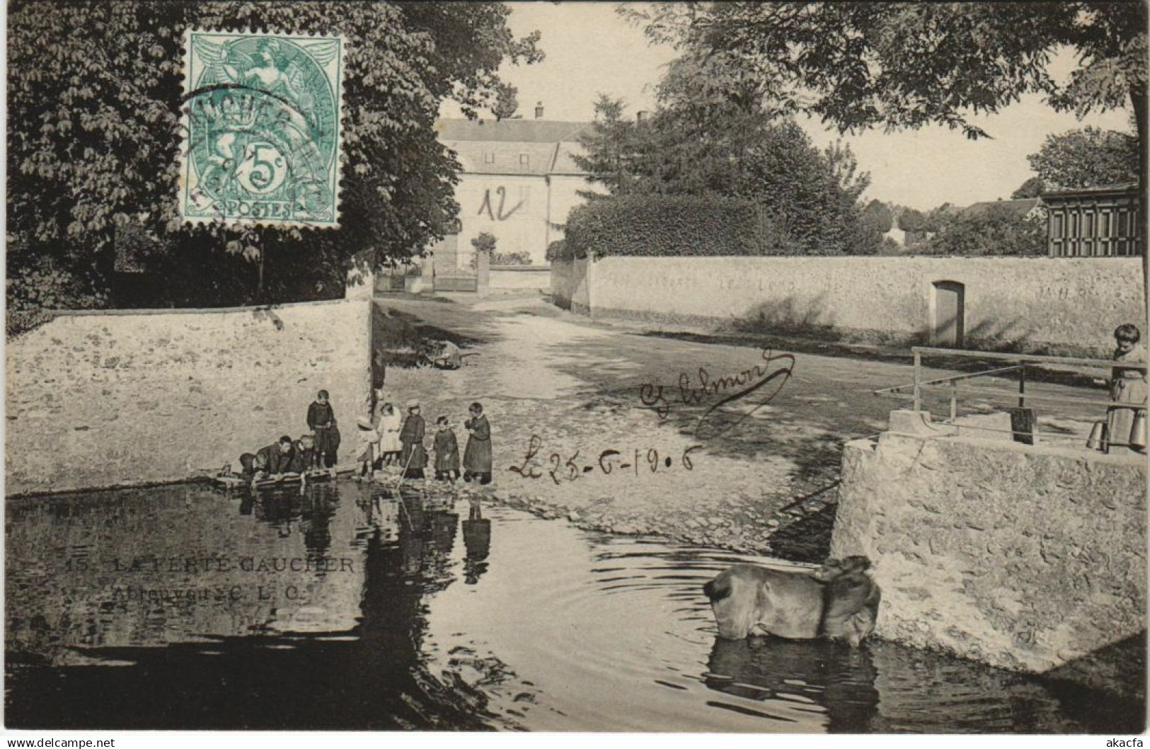 CPA LA FERTÉ-GAUCHER Abreuvoir (924803)