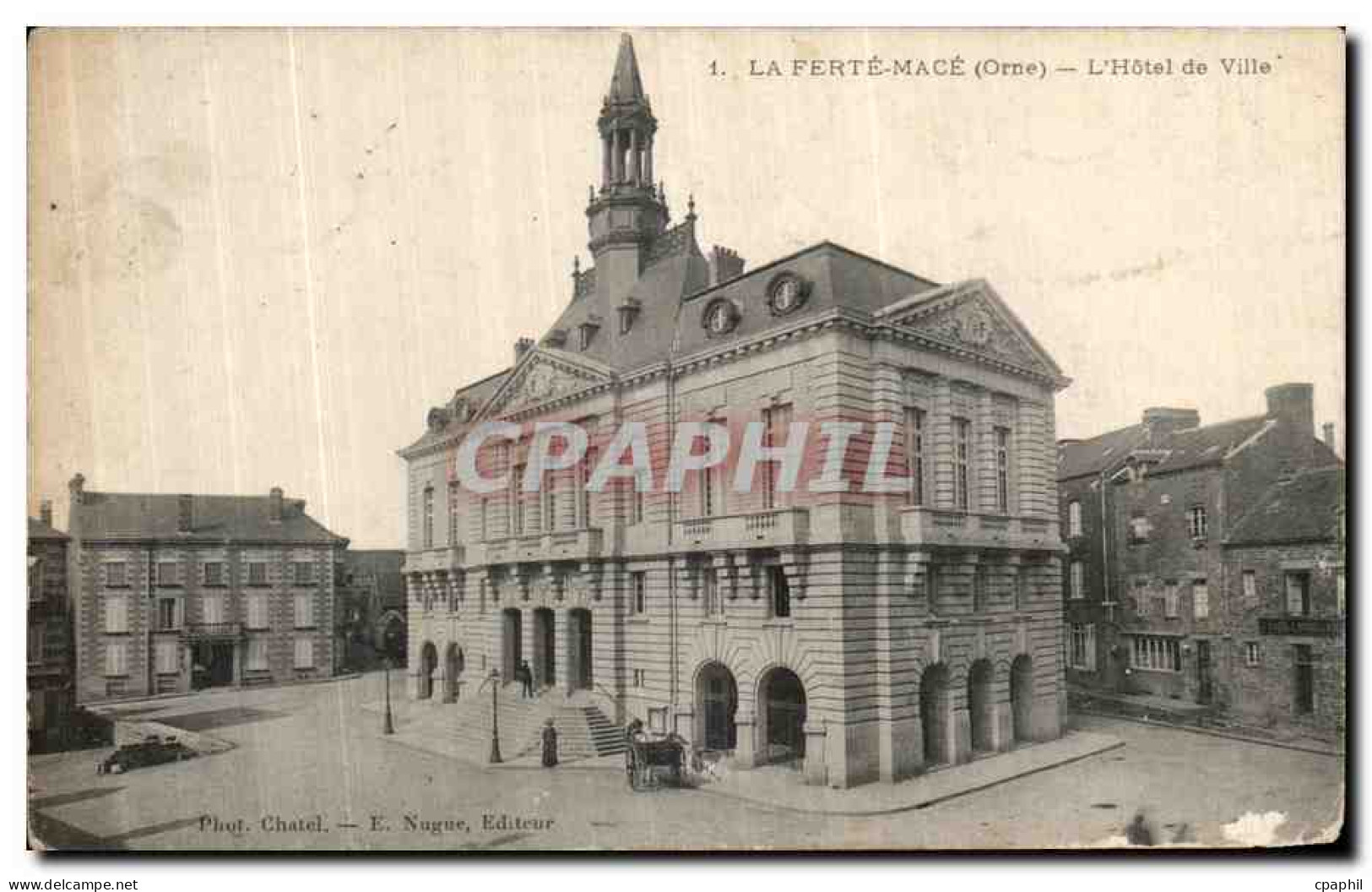 CPA La Ferte Mace L Hotel de Ville