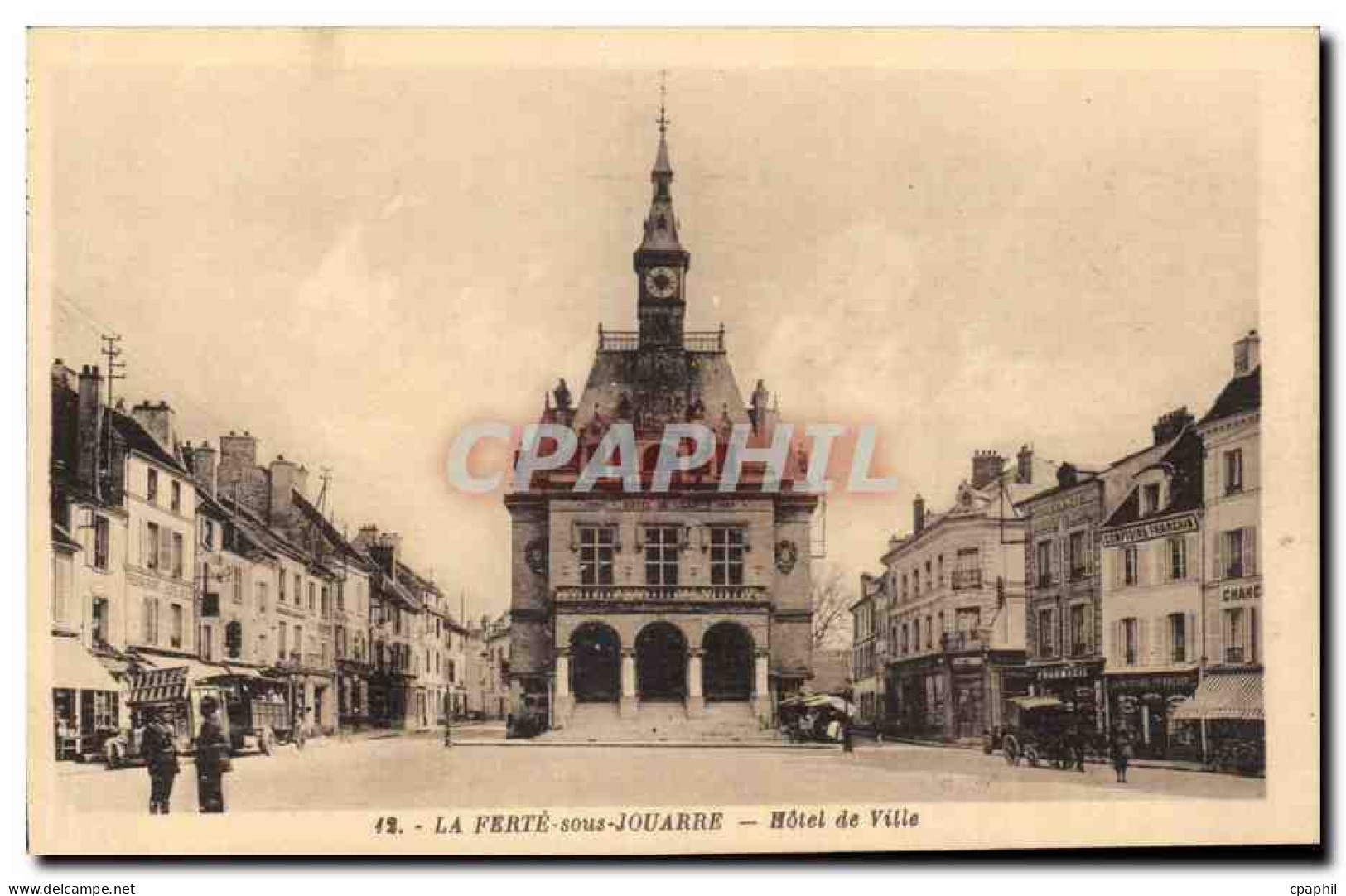 CPA La Ferte sous Jouarre Hotel de ville