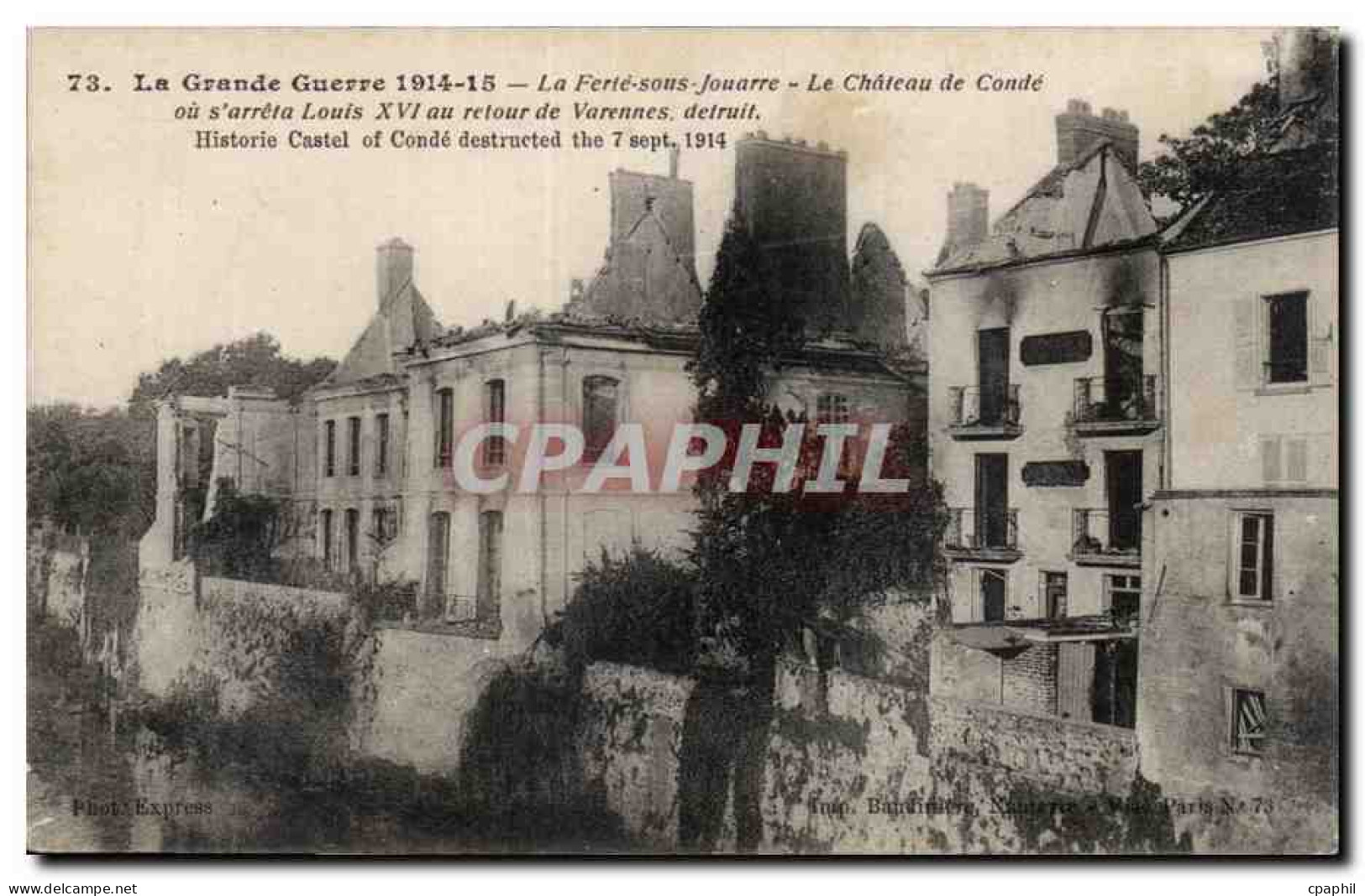 CPA La Ferte sous Jouarre Le chateau de Conde