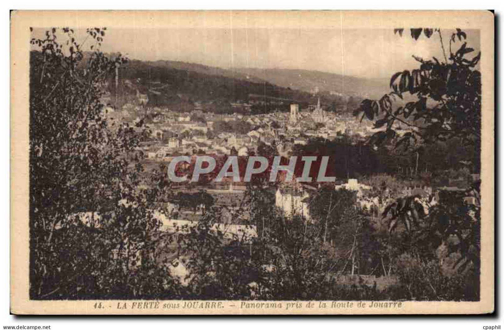 CPA La Ferte sous Jouarre Panorama pris de la route de Jouarre