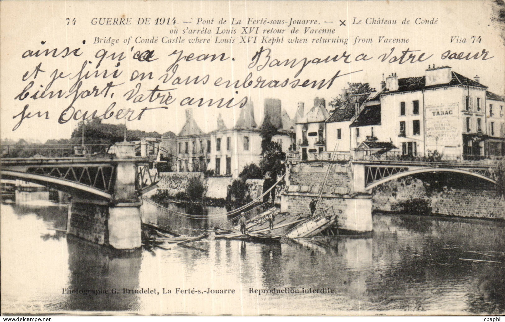 CPA La Ferte sous Jouarre Pont de la Ferte