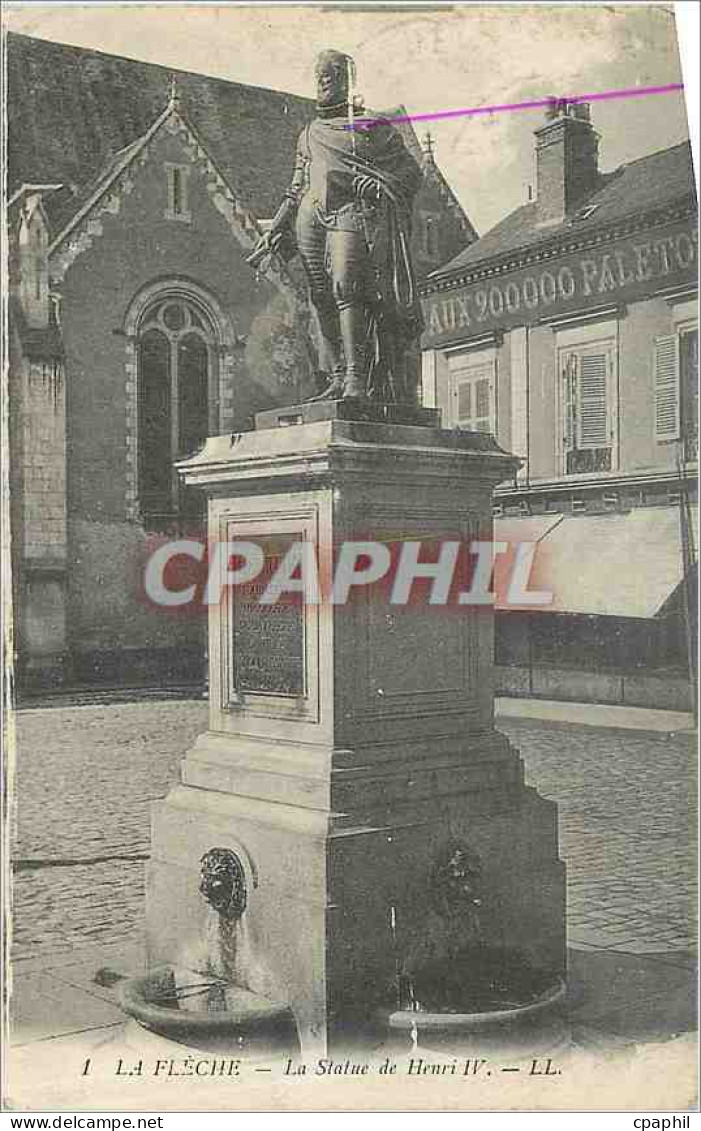 CPA La Fleche La Statue de Henri IV