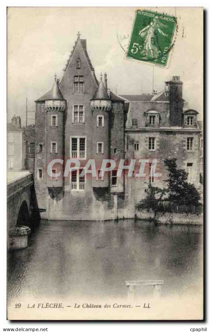 CPA La Fleche Le Chateau des Carmes