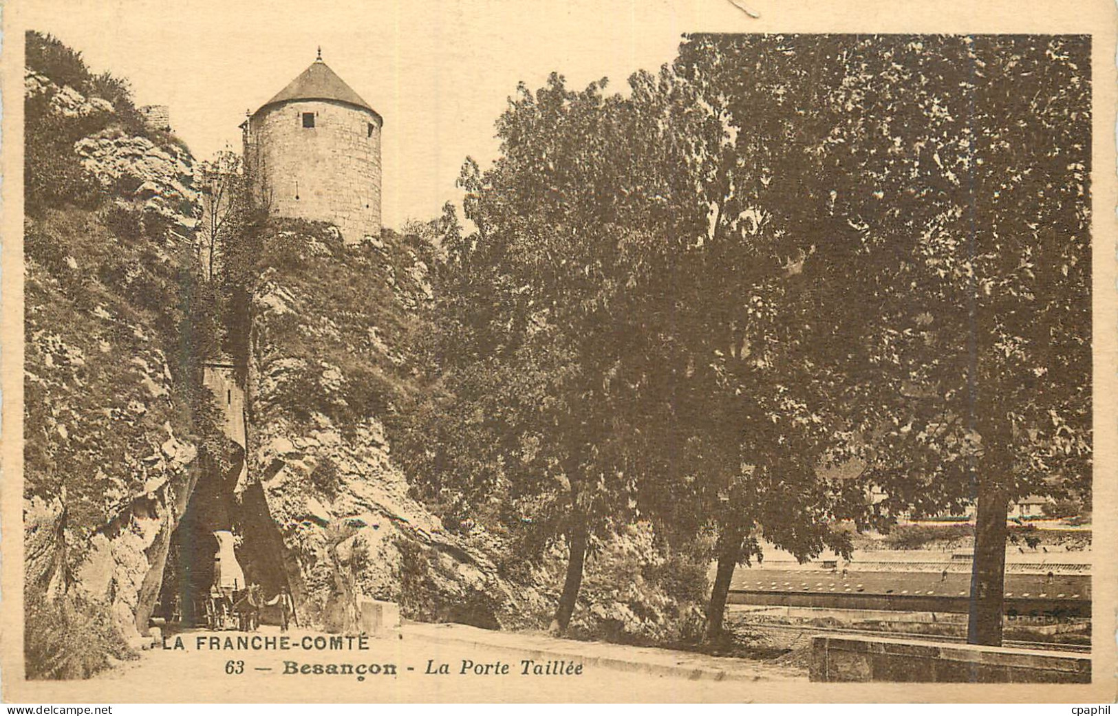 CPA La franche comte 63 besancon la porte taillee