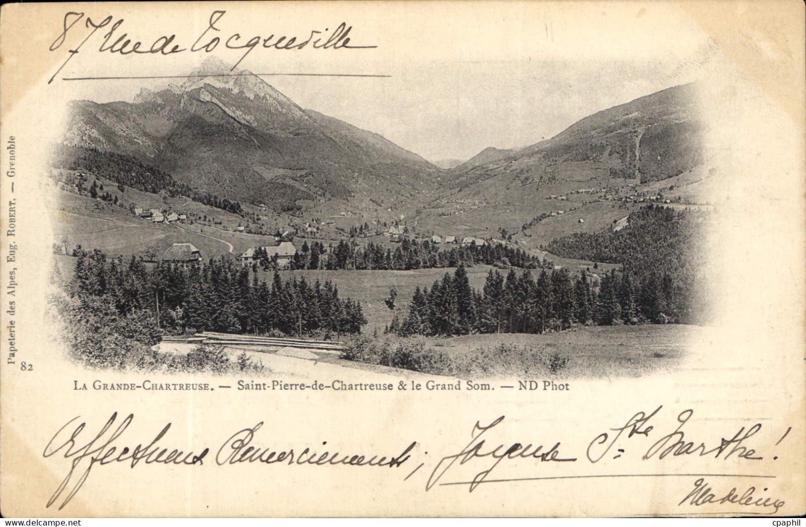 CPA La Grande Chartreuse Saint Pierre de Chartreuse & le Grand Som