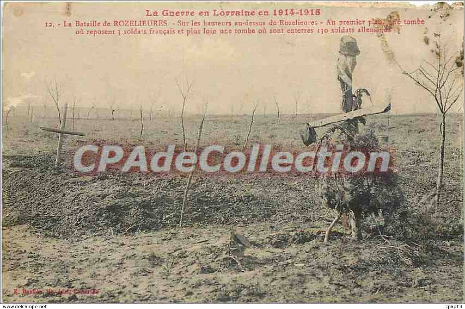 CPA La Guerre en Lorraine en 1914 1915 La bataille de Rozelieures
