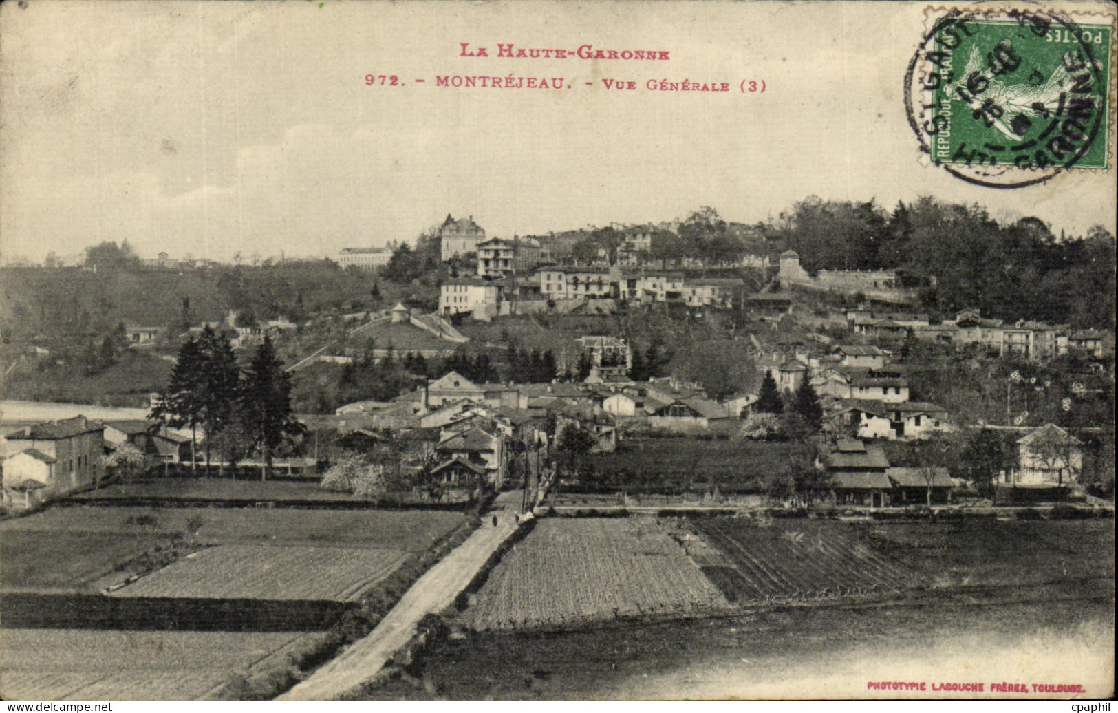 CPA La Haute Garonne Montrejeau Vue Generale