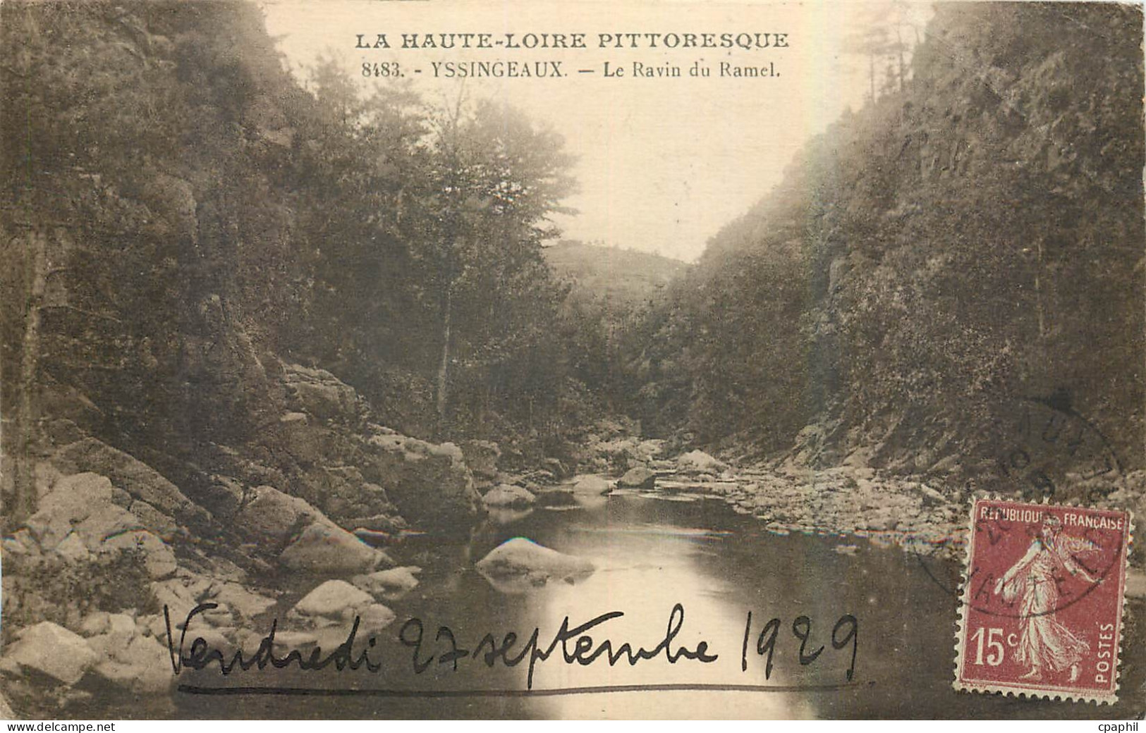 CPA La Haute Loire Pittoresque Yssingeaux Le Ravin du Ramel