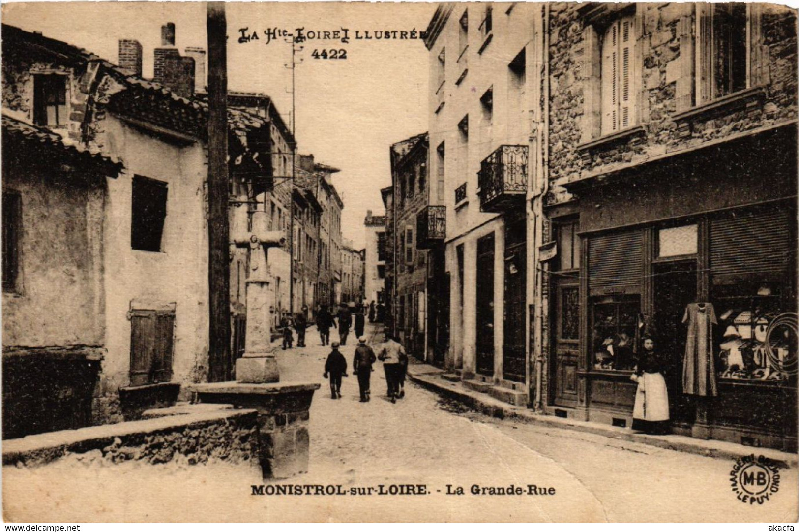 CPA La Hte-Loire Illustrée - MONISTROL-sur-LOIRE - La Grande-Rue (517939)