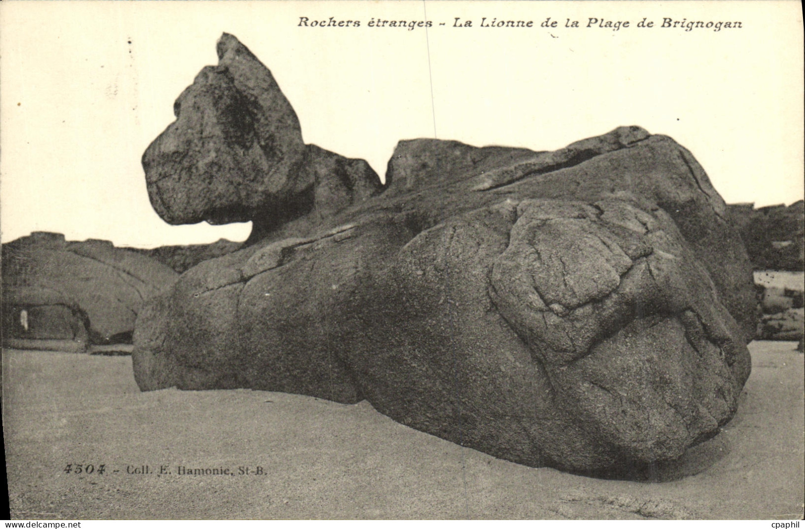 CPA La lionne de la Plage de Brignogan