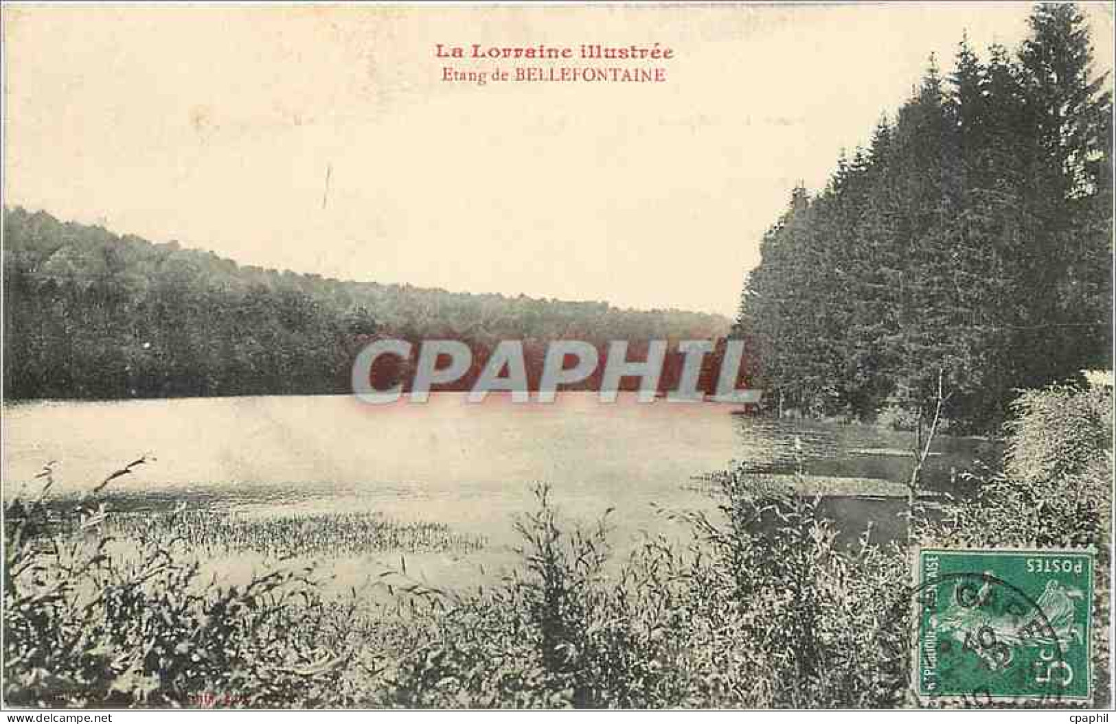 CPA La Lorraine Etang de Bellefontaine