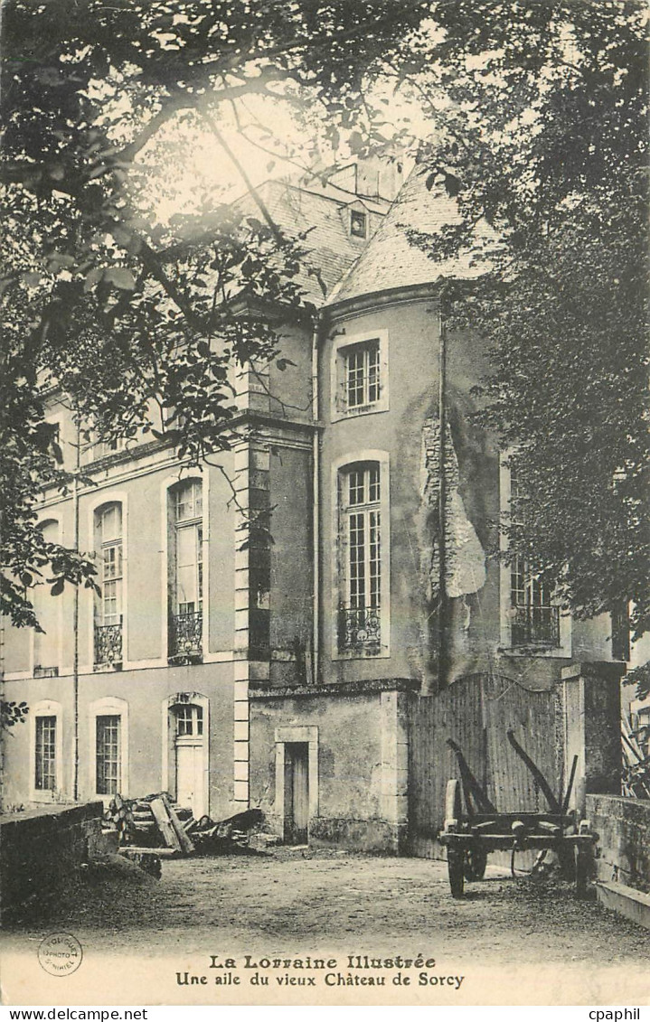 CPA La Lorraine Illustree Une aile vieux Chateau de Sorcy