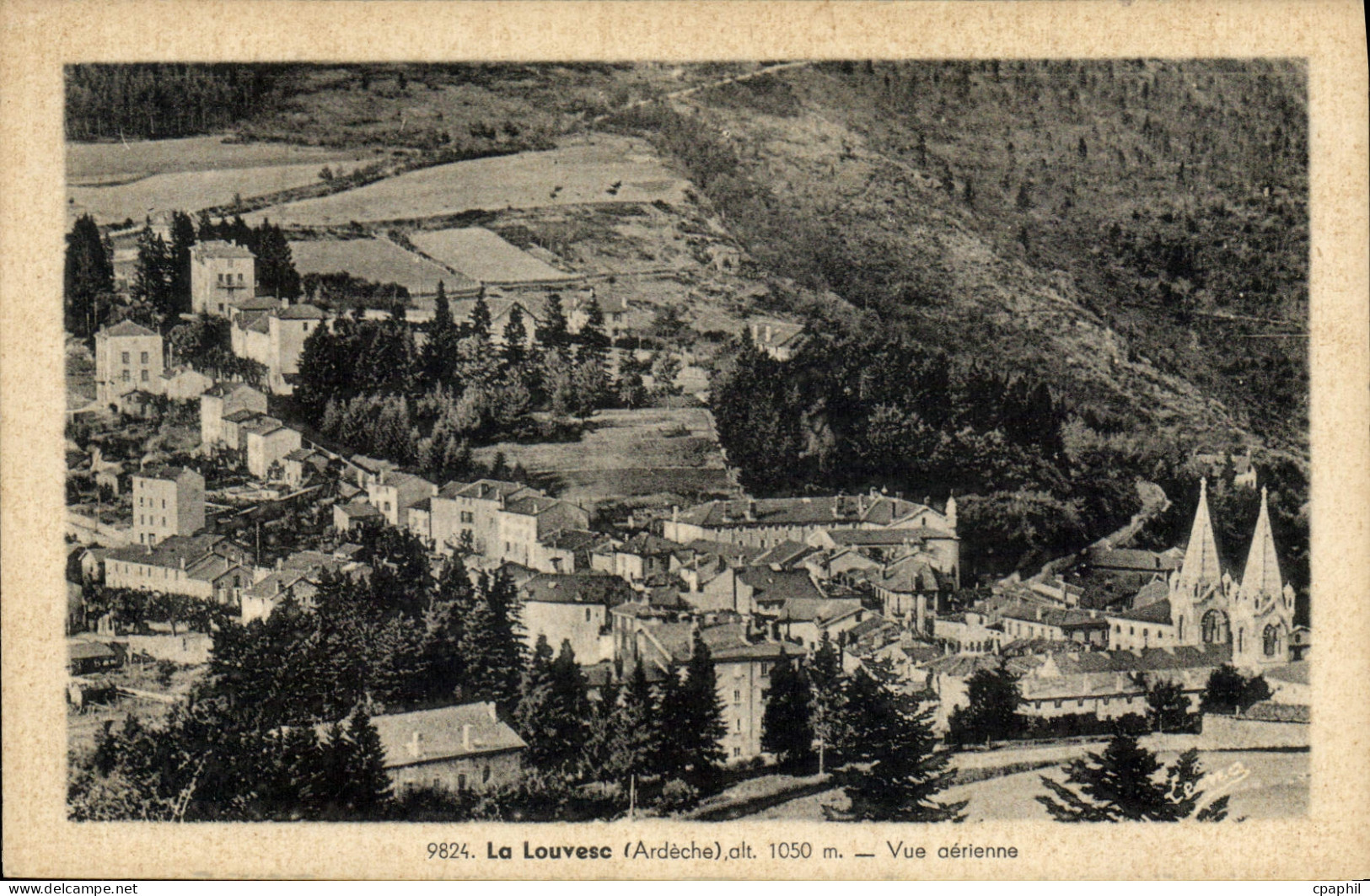 CPA La Louvesc Ardeche vue Aerienne