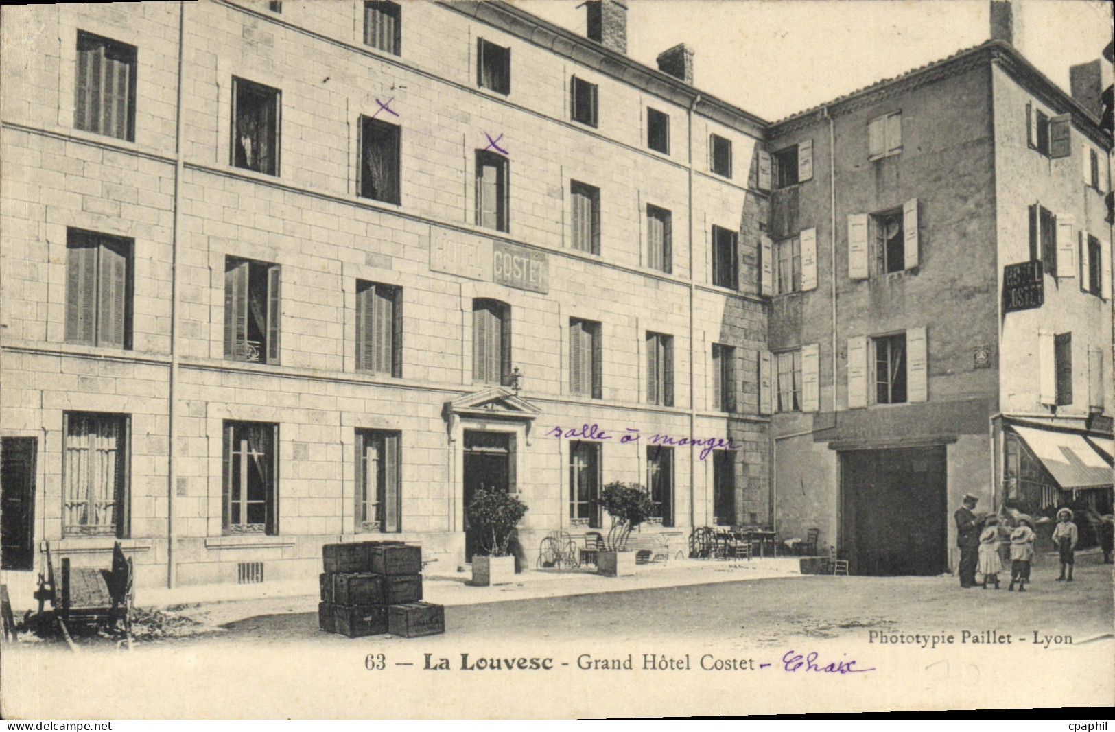 CPA La Louvesc Grand Hotel Costet