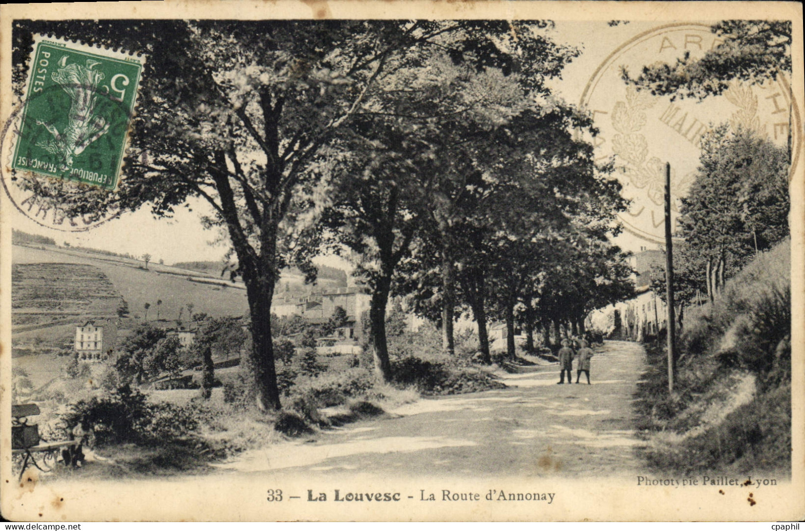 CPA La Louvesc La Route d'Annonay