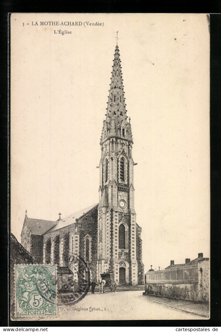 CPA La Mothe-Achard, l`Eglise