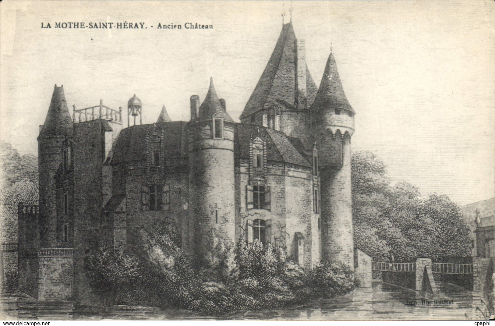 CPA La Mothe Saint Heray Ancien Château