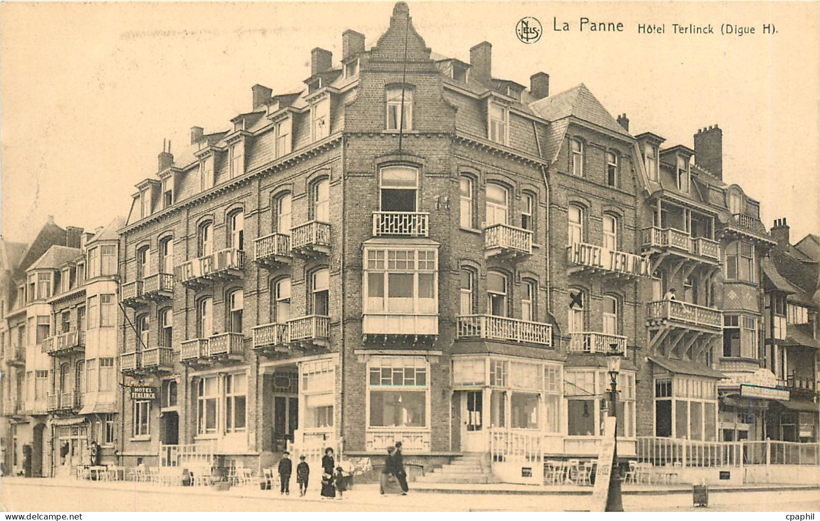 CPA La Panne Hotel Terlinck