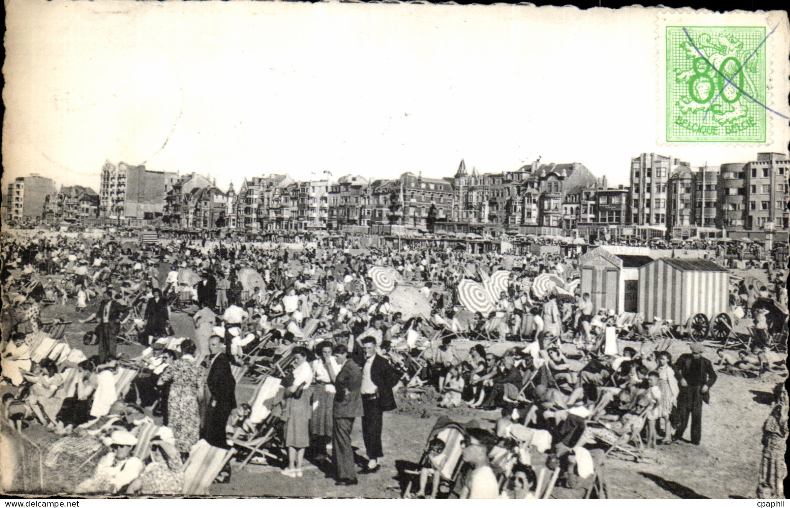 CPA La Panne La Plage De Panne Het Strand