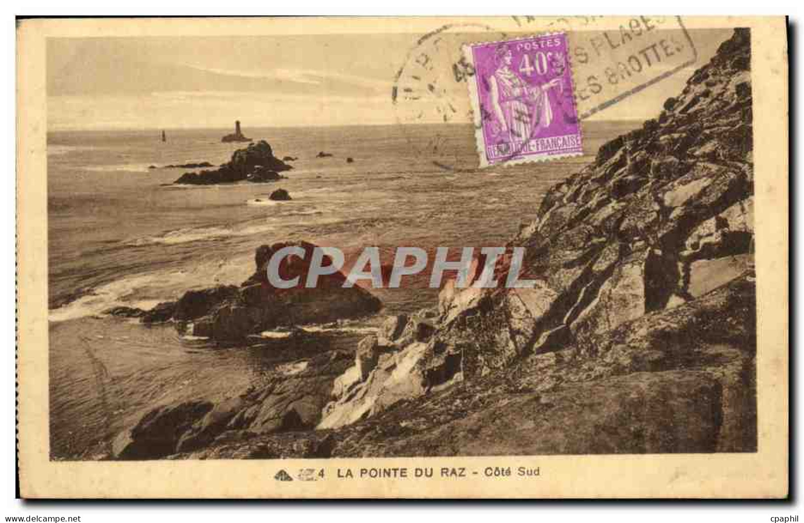 CPA La Pointe du raz cote sud