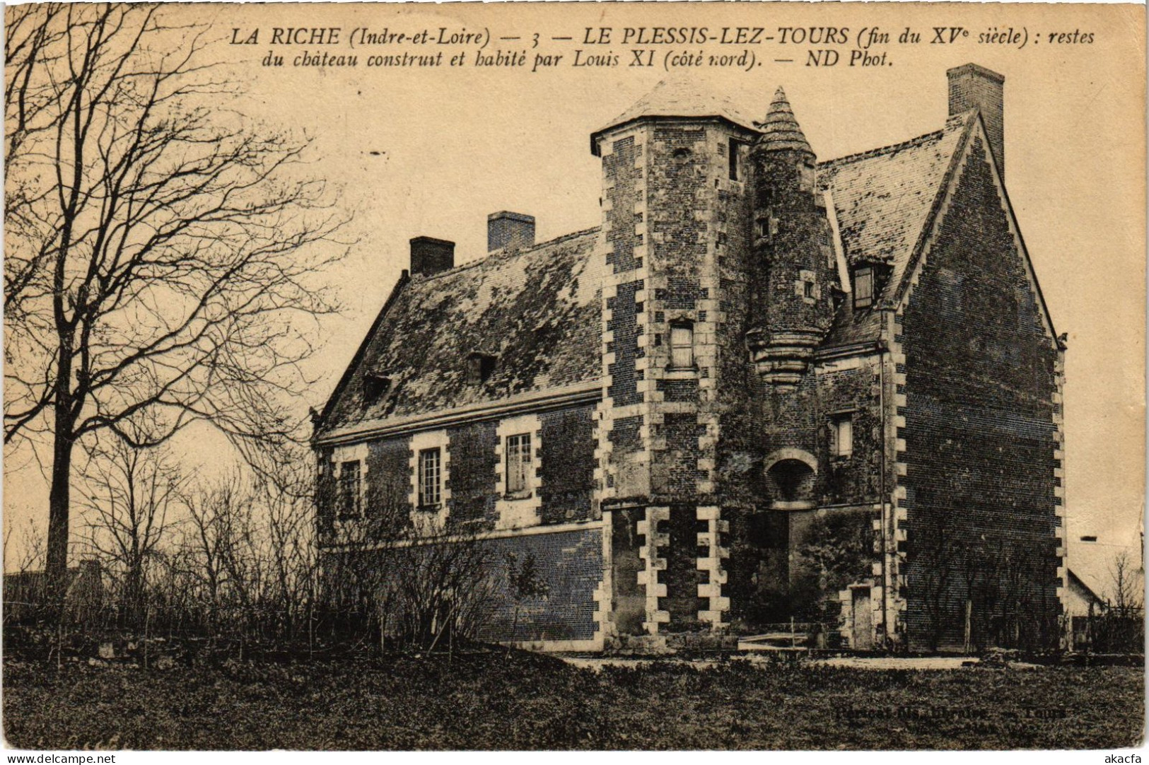 CPA La Riche Le Plessis lez Tours, le chateau FRANCE (1450294)