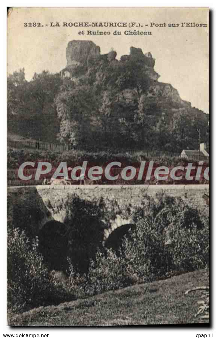 CPA La Roche Maurice Pont Sur I'Ellorn Et Ruines Du Château