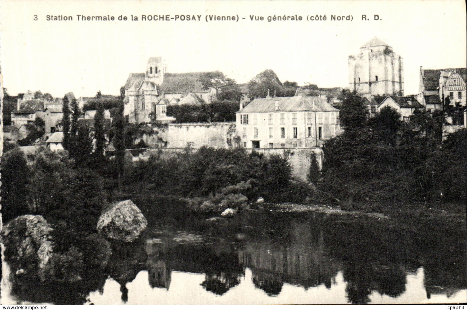 CPA La Roche Posay Station Thermale Vue generale